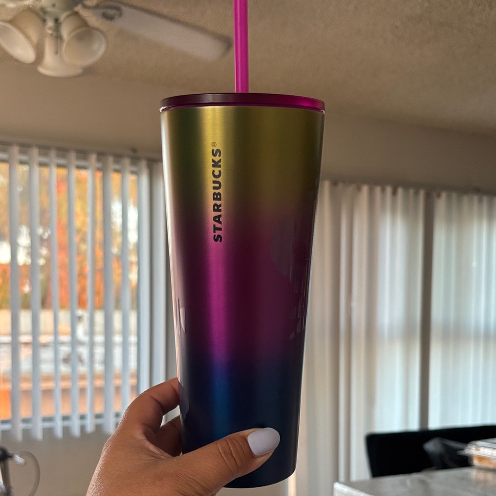 Starbucks Multicolor Gradient Tumbler with Straw